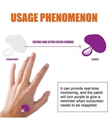Neamou Sunscreen Stickers | Color-Changing Sun-Screen Patches Sunblock Face Stick Sunblock Patches Clear Sunscreen Stick for Face Know When to Re-Apply BSZ-004 - Buy Online on SooperMarket.com