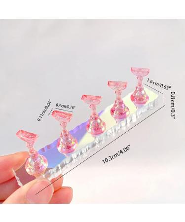 Asukohu Nail Holder Practice Nail Art Nail Holder For Acrylic Nails Painting Nails Practice Display Stand Acrylic Nail Nail Art Display Stand Clear - Buy Online on SooperMarket.com