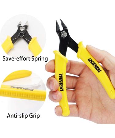 DOWELL Micro Cutter Flush Cutter Electronics Soft Wire Cutter Professional Cutting Copper And Aluminum Wire Cables (2PC) - Buy Online on SooperMarket.com