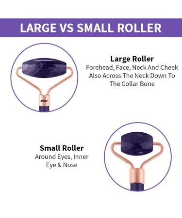 Nykaa Naturals Amethyst Face Roller - Diminish Fine Lines & Wrinkles | Natural Skin Calming Crystals | Tone & Sculpt Skin - 1 pc - Buy Online on SooperMarket.com