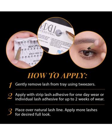 Ardell 3D Short Black False Lashes x4 Packs - Natural Looking Individuals - Buy Online on SooperMarket.com