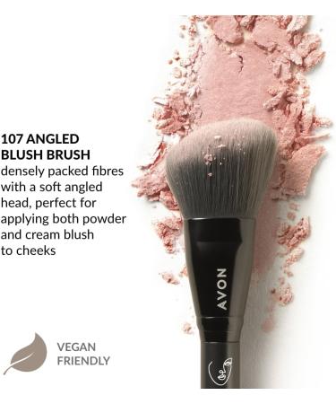 Avon Angled Blush Brush Make-Up Brush with Densely Packed Fibres for Use with Powder and Cream Blusher Vegan Friendly with a Handle Made from Recycled Plastic. - Buy Online on SooperMarket.com
