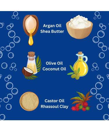 Moroccan Indigo Nila Facial Soap | Handmade Argan Oil & Shea Butter | International Shipping - Buy Online on SooperMarket.com