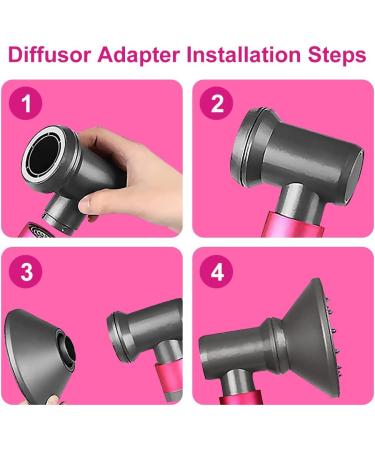 Diffuser and Adapter for Dyson Airwrap Styler HS01 HS05 - 1 Replacement Part for Hairdryer Conversion - Buy Online on SooperMarket.com