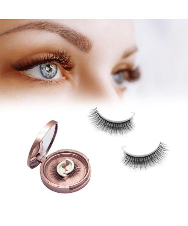 Self -adhesive eyelashes reusable self -adhesive eyelashes without glue self -adhesive false eyelashes natural fluffy false eyelashes soft make -up eyelashes - easy to wear
