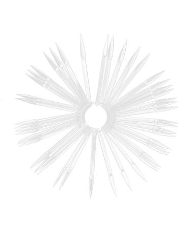 50pcs nail polish display stick fan -shaped nail polish display sticks nail studio pointed color cards fake nail tips nail art decoration for nail studios diy nail art (01)