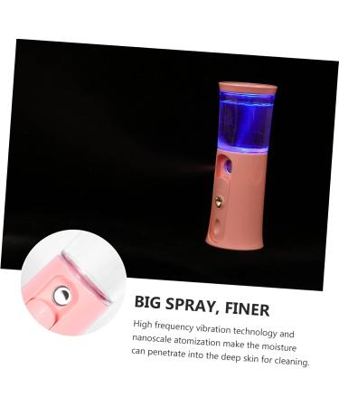 BELLIFFY 1 Set Hydrating Instrument Hydrating Mister Face Steamer Portable Humidifiers Handy Sprayer Abs Pink 12X4.5X4.3cm - Buy Online on SooperMarket.com