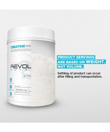 Revolution Nutrition Creatine Monohydrate 1kg Pure unflavoured Increases Muscle Performance Boosts Energy and Supports Recovery 200 Servings - Buy Online on SooperMarket.com