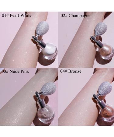 Glitter Body Spray Face Hair Highlighter - Nude Pink Shimmer High Gloss Powder Sparkle Makeup - Buy Online on SooperMarket.com