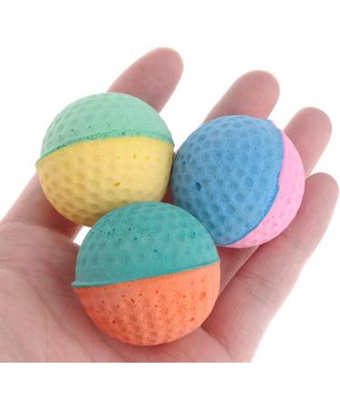 AXSWER 10 Pcs Cat Balls Soft Foam Elastic Latex Chew Ball Toy for Puppy Kitten Dogs Colorful Pet Toy - Buy Online on SooperMarket.com