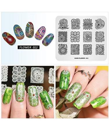 Multi-Pattern Flower Style Nail Art Stamper Tool - FL012 - Buy Online on SooperMarket.com