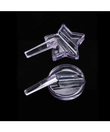 Brrnoo Nail Art Templates 2 Pcs Metal Frame Bending Nail Art Equipment Professional Embossed Mold Nail Tools for Household and Nail Salon