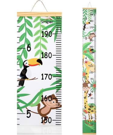 Kids Height Chart - Canvas Growth Chart for Baby with Forest Animal Theme - 79 x 7.9 Inches - Buy Online on SooperMarket.com