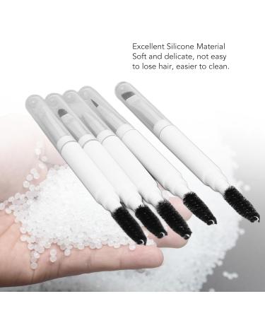 5 Piece Multifunctional Silicone Makeup Brush Set | Eyebrow Eyelash Lip Cosmetic Tools for Flawless Application - Buy Online on SooperMarket.com