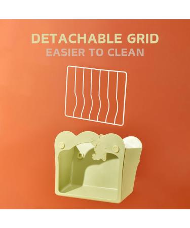 Hanging Rabbit Hay Feeder | Small Animal Hay Rack for Guinea Pigs and Dwarf Rabbits (Green) - Buy Online on SooperMarket.com