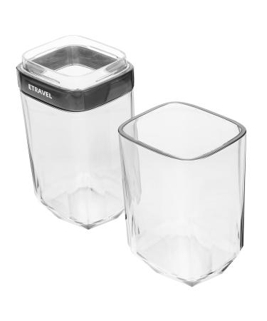 Amosfun Storage Box for toothbrushes Transparent toothpaste carrier Travel bathing room cup toothbrush carrier Travel toothpaste-etui baby bathing eyes suitcase ABS removable