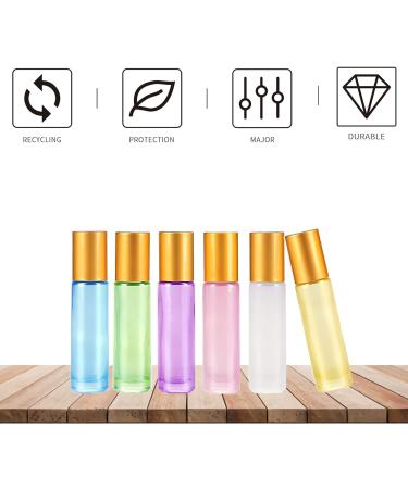Buy Tianzd 24-Pack 10ml White Glass Roller Bottles for Essential Oils - Gold Aluminum Caps & Funnel Opener - Perfect for International Shipping - Buy Online on SooperMarket.com