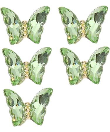 1Bag Butterfly Rhinestones 3D Fashionable Craft Accessories Embellishment For Decoration Green H098 - Buy Online on SooperMarket.com