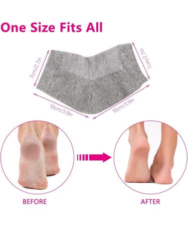 3 Pairs Set Special Care Heel Socks: Moisturizing Crack Treating Toeless for Female Feet (Grey) - Buy Online on SooperMarket.com