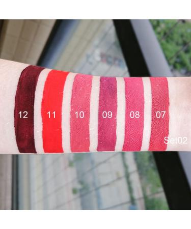 3Pcs Matte Liquid Lipstick Set - Long Lasting Waterproof Dark Red Lipsticks and Lip Gloss for Women - Buy Online on SooperMarket.com