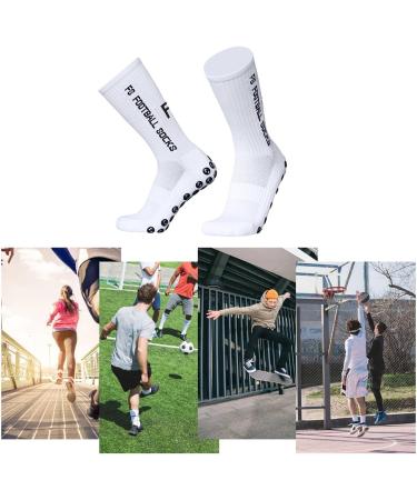 Taruor Unisex Football Socks for Kids & Men | 3 Pairs Anti-Slip Compression Stockings for Outdoor Sports & Running (Size 39-46) - Buy Online on SooperMarket.com
