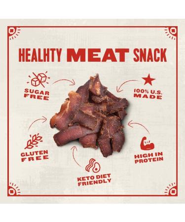 True Beef Sliced Bites Variety Pack (2 oz, Pack of 5) - All Natural Zero-Sugar Jerky Biltong - High Protein Keto Paleo Diet Snack - Sugar-Free Gluten-Free Carb-Free - Buy Online on SooperMarket.com