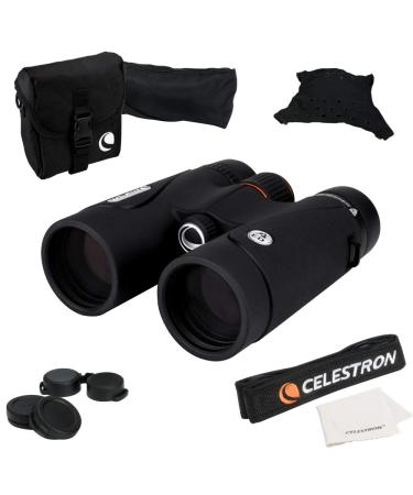 Celestron  TrailSeeker ED 8x42 Binoculars  Compact ED Binocular for Birdwatching and Outdoor Activities  Binocular with ED Objective Lenses  Fully Broadband Multi-coated Optics  BaK4 Roof Prism