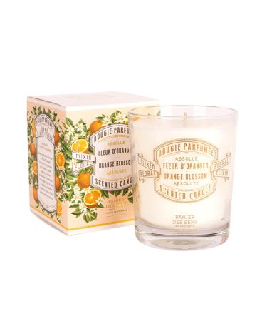 Bread the Sens - orange blossom candle - fragrance candles for at home - aromatherapy candles from France - durable & 100% natural cotton - candles for women and men - vegan - 180g