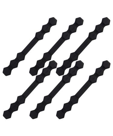 Gatuida 10 pc masking hooks Face mask black face ear protector Face covering ear rope extension buckle snake balloon earcurrent anti-strangulation pebble gel adjustment belt