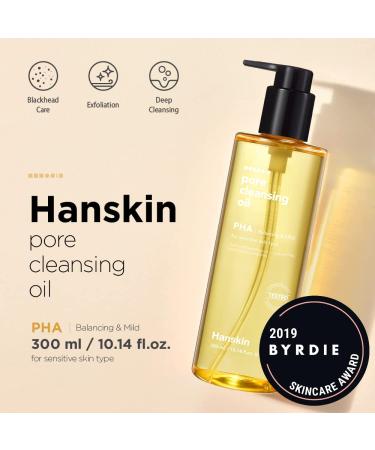 Hanskin Pore Cleansing Oil - PHA Exfoliant, 10.14 fl oz (300 ml) | Deep Clean & Refine Pores - Buy Online on SooperMarket.com