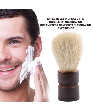 Premium Wooden Handle Shaving Brush for Men - Hog Bristles Ideal for Home & Travel - Perfect Beard Grooming Tool - Buy Online on SooperMarket.com