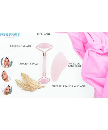 Jade Roller & Gua Sha Set - Natural Anti-Aging Face & Body Massage Tools for Skin & Mind - International Shipping Available - Buy Online on SooperMarket.com