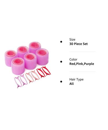 Jumbo Hair Rollers for Long Hair | Bmeliora Purple Rollers - Buy Online on SooperMarket.com