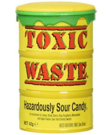 Toxic Waste 3-Pack Original Yellow Drums Assorted Sour Candy - 5 Flavors Apple, Watermelon, Lemon, Blue Raspberry, Black Cherry 1.7oz - Buy Online on SooperMarket.com