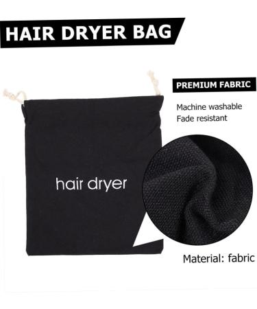 HAPINARY 12 Pcs Hair Dryer Storage Bag Travel Organizer Pouch Drawstring Storage Bag Hair Bag Fabric Black - Buy Online on SooperMarket.com