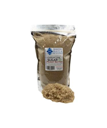 Baking Beauty and Beyond Premium Floss Sugar for Cotton Candy - Cotton Candy Flossing Sugar with Natural Ingredients Perfect for Every Occasion Bulk Floss Sugar 400g - Peanut Butter Flavour