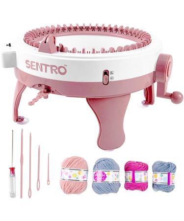 Yohencin 48 Needles Knitting Machines with Row Counter Smart Weaving Loom Knitting Round Loom Knitting Board Rotating Double Knit Loom Machine Kits for Adults and Kids