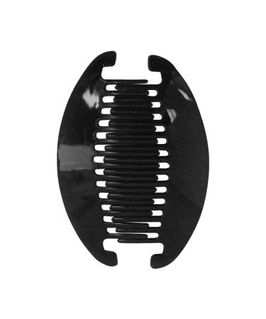 Set of 3 Black 6.5 Inch Interlocking Banana Hair Clips - Stylish Hair Accessories - Buy Online on SooperMarket.com