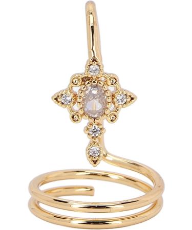 Women Finger Nail Ring Fashionable Fingernail Rings Nail Art Accessory for Parties and Daily Life (3057 gold) - Buy Online on SooperMarket.com