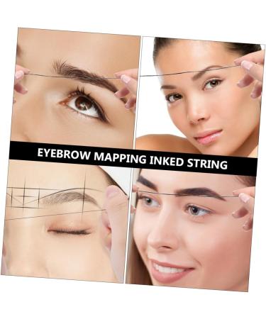 Baluue 1box Black Brow Mapping Wire Ruler Makeup Tool Eyebrow Drawing Auxiliary Tool Wire Ink 6x4.5cm Black - Buy Online on SooperMarket.com