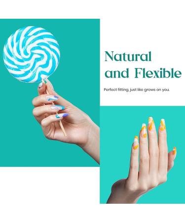 Beetles Medium Coffin False Nails Tips 500Pcs - Clear Artificial Nails for DIY Nail Art - Nail Glues for Acrylic & Dip Powder Nails - Poly Extension Gel Nails - Buy Online on SooperMarket.com