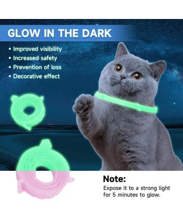 Woyamay Cat Repellent Collars Luminous Safety Glow Cat Repellent Collars Adjustable Water Resistant Repellent Collar for Cats Small-Medium-Large Pink - Buy Online on SooperMarket.com