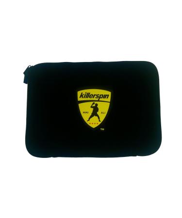 Killerspin Black Sleeve Table Tennis Paddle Bag - Ping Pong Case for 4 Paddles Secured with Elastic Fastener (605-29)