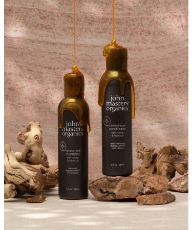 John Masters Organics Intensive Repair Shampoo with Honey & Hibiscus - 8 fl oz | Organic Hair Care for All Hair Types - International Shipping Available - Buy Online on SooperMarket.com
