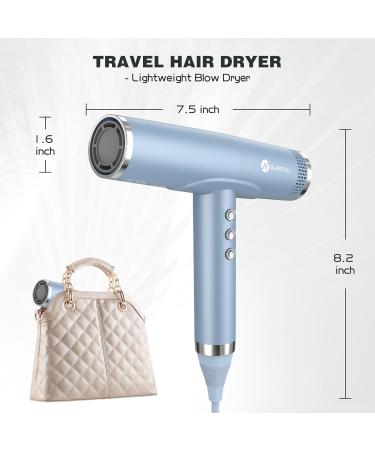 Slopehill Ion Hair Dryer - Fast Drying 110 000 RPM Brushless Motor Quiet Magnetic Diffuser for Home & Salon (Blue) - Buy Online on SooperMarket.com