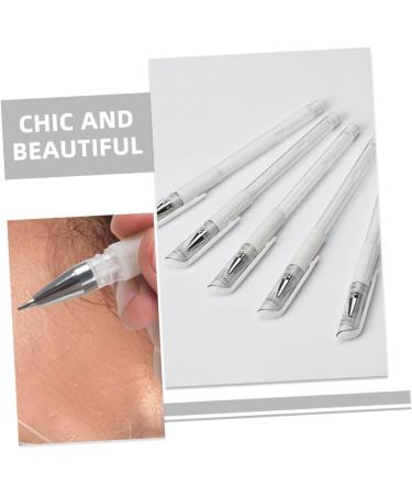 MUSISALY 1 Set Fixed Point Line Pen Brow Pencil Mark Pens Portable Marking Pen Tattoos Marker White Plastic 15.00X0.80X0.80CM White - Buy Online on SooperMarket.com