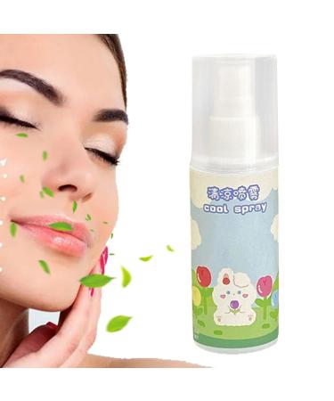 Teksome Instant Cooling Mist - 80ml Instant Cooling & Nourishing Spray Small Lightweight Instantly Reduce Temperature Spray Refreshing Protective Skin-friendly Spray For Outdoor Activities rabbit