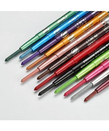 Angoily 24 Pcs Eyeliner Metallic Eyeshadow Stick Waterproof Eye Shadow Pen Eye Shadow Pencil Miss Set - Buy Online on SooperMarket.com