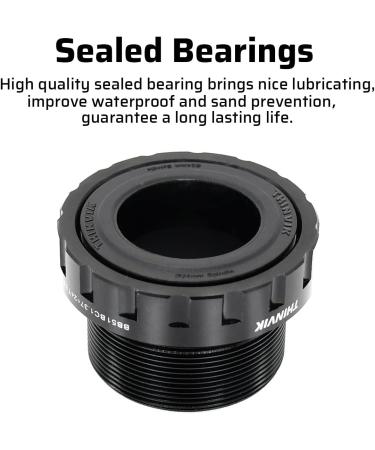 Thinvik BSA Bottom Bracket 68-73mm English for 24mm Spindle - Compatible with Shimano Crankset - Buy Online on SooperMarket.com