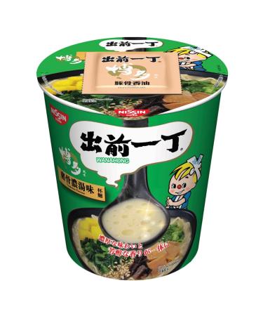 WaNaHong Nissin Demae Ramen Cup - Kyushu Tonkotsu Flavour (12 Cups)